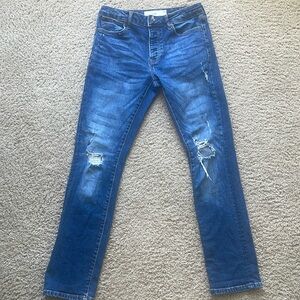 Topman Slim 30x32 distressed jeans